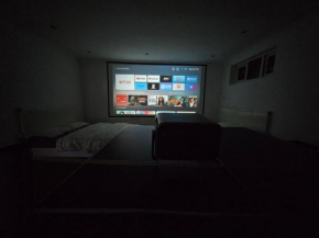 Large Annexe with games room pool table ping pong air hockey movie projector